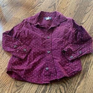 The Children's Place Burgundy Polka Dot Button Down Shirt